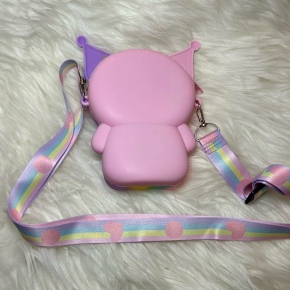 New Kuromi Small 3D Character Purse with Adjustable Strap - Picture 3 of 4